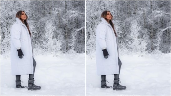 “Coziest cabin, lots of snow, reindeer love, furry horses, tents that keep you warm and the best coffee… cant wait to be back,” Sonakshi summed up her Finland trip in these words.&nbsp;(Instagram/@aslisona)