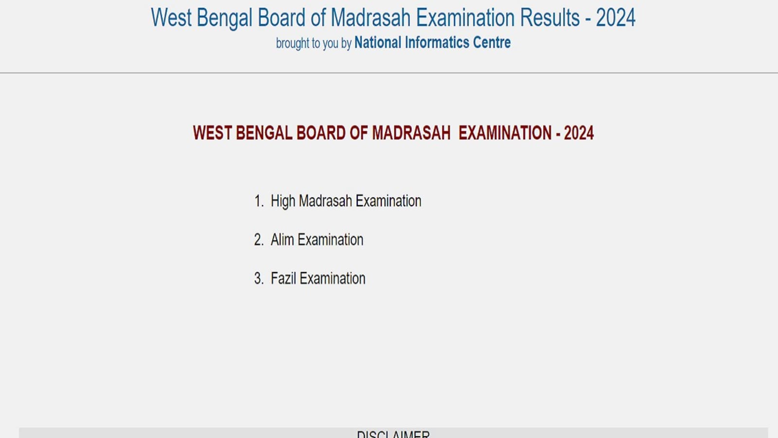 WB Madrasa Board Result 2024 WBBME High Madrasah, Alim, Fazil results